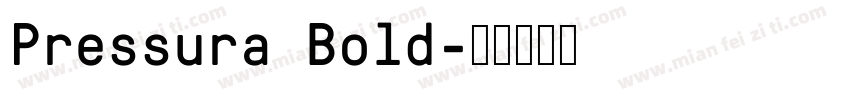 Pressura Bold字体转换